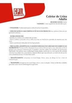 Coletor de Urina Adulto - comprar online