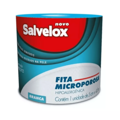 Fita Microporosa Salvelox Hipoalergênica Branca 5Cmx4,5M Cremer