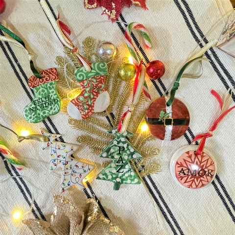 Adornos de Ceramica - Especial Navidad