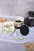 SET COFFEE - Vaso termico + Plato - DISEÑO FLORES - comprar online