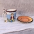 SET Taza bombe asa grande + Plato DISEÑO ONE PIECE -LUFFY