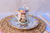 SET Jarrito doble cafe + Plato postre 19cm - Porcelana "DISEÑO CAMPO" - comprar online