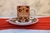 SET Taza mug recta + Plato PORCELANA "Animal print" - CreArte