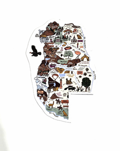 Sticker Mapa de Mendoza