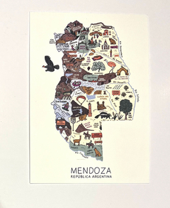 Postal Mapa Mendoza