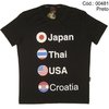 Camisa Japão USA Tailandia Croácia