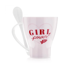 Caneca Com Colher Girl Power - Ludi