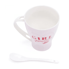 Caneca Com Colher Girl Power - Ludi na internet