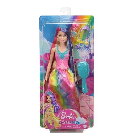 Boneca com Acessórios - Barbie Dreamtopia - Sereia Penteados