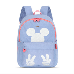 Mochila Disney Mickey Mouse Nylon Azul Claro - Luxcel 2024