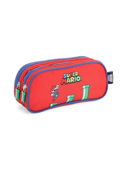 Estojo Duplo Super Mario Azul ET46945MO - Luxcel 2024 - DecorToys Presentes & Brinquedos