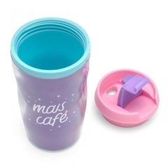 Copo para viagem mais café 250 ml - Ludi - DecorToys Presentes & Brinquedos