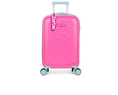 Mala de Viagem Pequena de Bordo Rosa da Barbie - Luxcel