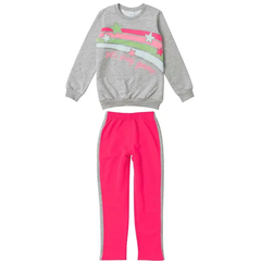 Conjunto Moletom Let's Play Game Rosa - Malwee