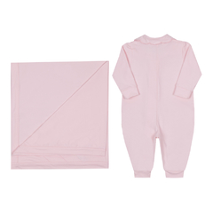 Saída Maternidade Rosa Pastel 12266 - Paraíso - comprar online