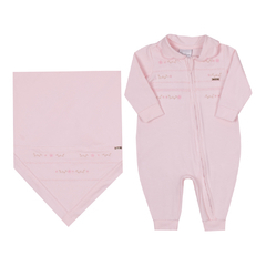 Saída Maternidade Rosa Pastel 12266 - Paraíso