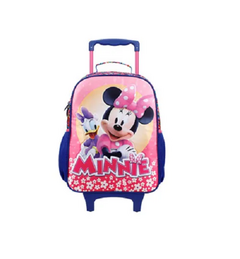 Mochila com Rodinhas e Alças 16 Minnie R 11420 - Xeryus