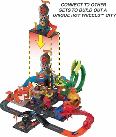 Pista City Hot Wheels Super Loja de Pneus - Mattel - DecorToys Presentes & Brinquedos