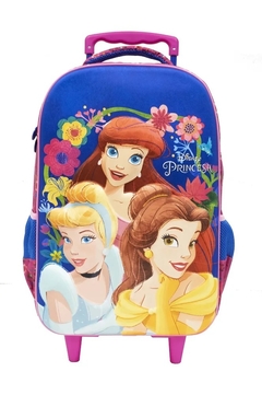 Mochila Com Rodinhas Princesas Disney 3D SE 10960 - Xeryus