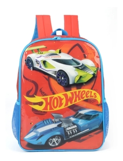 Mochila Escolar Hot Wheels Laranja - Luxcel