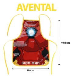 Avental Escolar para Pintura Homem de Ferro Marvel - Luxcel - comprar online