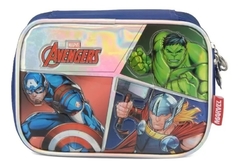 Estojo Box Avengers Marvel Azul - Luxcel