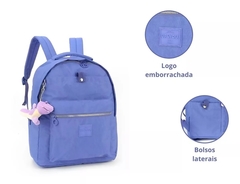 Mochila Escolar Notebook Crinkle Up4you Violeta - Luxcel - loja online