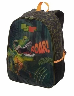 Mochila Escoar Pack Me Roar Dinossauro - Pacific