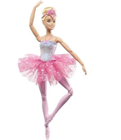 Boneca Barbie Bailarina Luzes Brilhantes Rosa - Mattel
