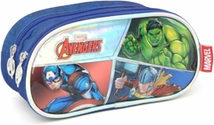 Estojo Tecido The Avengers 2 Zíperes Azul - Luxcel - comprar online