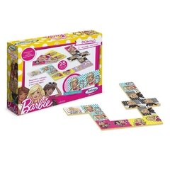 Jogo De Dominó Com 28 Peças Barbie 22532 - Xalingo