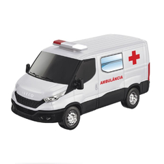 Brinquedo Nova Van Iveco Daily Ambulância Sirene com Luzes - Usual Brinquedos 16655 - comprar online