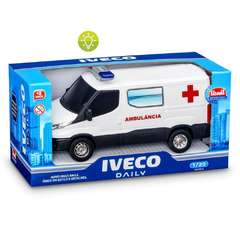 Brinquedo Nova Van Iveco Daily Ambulância Sirene com Luzes - Usual Brinquedos 16655 na internet