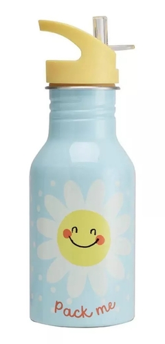 Garrafa de Alumínio 500ml Pack Me Happy Face - Pacific