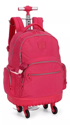 Mochila com Rodinhas 360º Up4You Pink - Luxcel