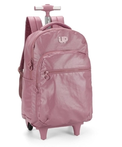 Mochila com Rodinhas Crinkle Rose Up4You - Luxcel