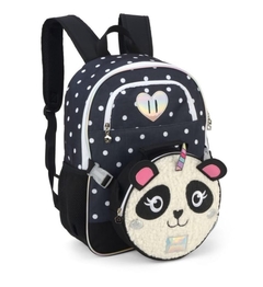 Mochila Escolar com Lancheira Panda Up4You - Luxcel