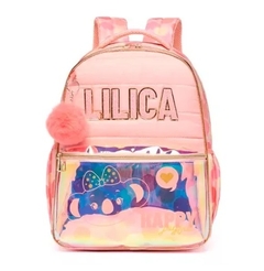 Mochila Escolar Lilica Happy Days - Pacific