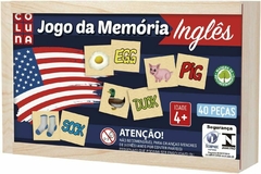 Jogo Da Memória Inglês, Coluna, Madeira - Pais e Filhos