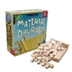 MATERIAL DOURADO COM 74 PEÇAS - MADEIRA