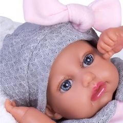 Boneca Reborn Boutique Dolls Reborn Com Macacao Rosa - comprar online