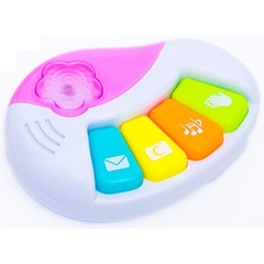 Teclado Musical Infantil 4 Tipos De Som C/ Luz