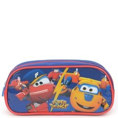 Estojo Super Wings Azul Marinho - Luxcel