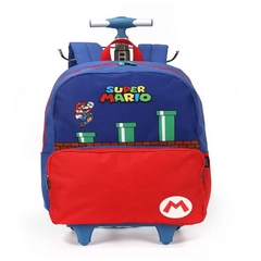 Mochila de Rodinhas Infantil Super Mário Azul - Luxcel 2024