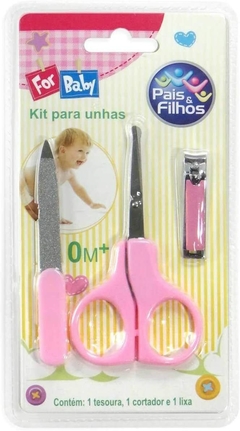 Kit Infantil para Unhas Rosa - Pais e filhos - comprar online