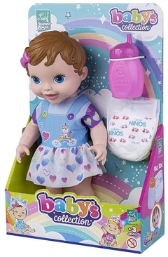 Boneca Baby Collection Faz Xixi com Mamadeira - comprar online