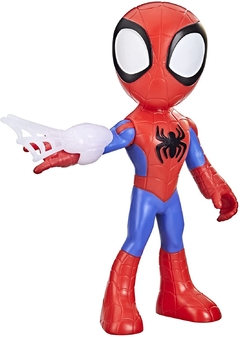 Boneco Marvel Spidey and His Amazing Friends, Figura Grande de 22 cm Homem-Aranha - F3986 - Hasbro, Vermelho, azul e preto