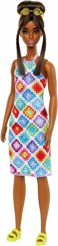 Barbie Fashionistas 210 Tall morena crochet HJT07 - Mattel na internet