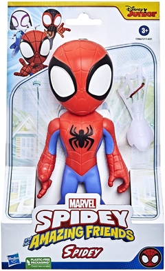 Boneco Marvel Spidey and His Amazing Friends, Figura Grande de 22 cm Homem-Aranha - F3986 - Hasbro, Vermelho, azul e preto - comprar online