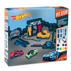 Massinha de Modelar Pit Stop Hot Wheels - Fun